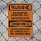 Signmission No Dumping Violators Prosecuted Bilingual, 7 in W x Rectangle, Plastic OS-2PACK-WS-P-710-L-12702 - alternate 4